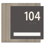 Unit Numbers with Insert - 1 slot