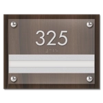 Unit Numbers with Insert - 1 slot