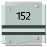 Unit Numbers with Insert - 1 slot