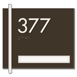 Unit Numbers with Insert - 1 slot