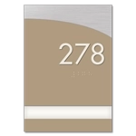 Unit Numbers with Insert - 1 slot