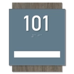 Unit Numbers with Insert - 1 slot