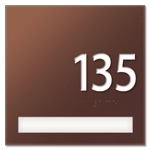 Unit Numbers with Insert - 1 slot