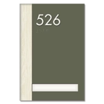 Unit Numbers with Insert - 1 slot