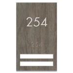 Unit Numbers with Insert - 2 slot
