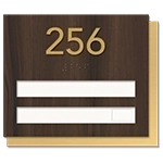 Unit Numbers with Insert - 2 slot
