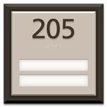 Unit Numbers with Insert - 2 slot