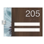 Unit Numbers with Insert - 2 slot