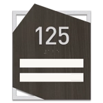 Unit Numbers with Insert - 2 slot
