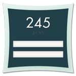 Unit Numbers with Insert - 2 slot