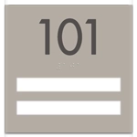 Unit Numbers with Insert - 2 slot