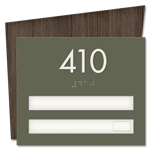 Unit Numbers with Insert - 2 slot