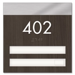 Unit Numbers with Insert - 2 slot