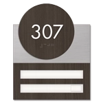Unit Numbers with Insert - 2 slot
