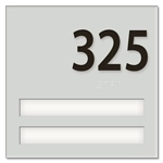 Unit Numbers with Insert - 2 slot