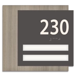 Unit Numbers with Insert - 2 slot
