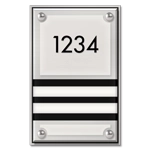 Unit Numbers with Insert - 2 slot