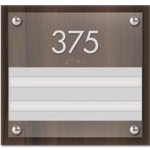 Unit Numbers with Insert - 2 slot