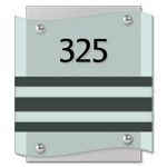 Unit Numbers with Insert - 2 slot