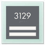Unit Numbers with Insert - 2 slot