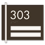 Unit Numbers with Insert - 2 slot