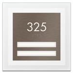 Unit Numbers with Insert - 2 slot