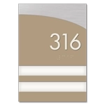 Unit Numbers with Insert - 2 slot