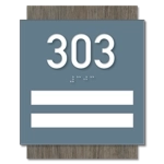 Unit Numbers with Insert - 2 slot