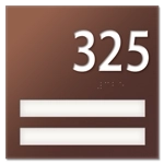 Unit Numbers with Insert - 2 slot
