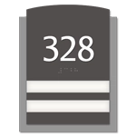 Unit Numbers with Insert - 2 slot
