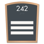 Unit Numbers with Insert - 3 slot