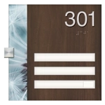 Unit Numbers with Insert - 3 slot