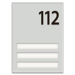 Unit Numbers with Insert - 3 slot