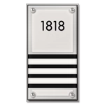 Unit Numbers with Insert - 3 slot