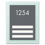Unit Numbers with Insert - 3 slot