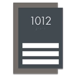 Unit Numbers with Insert - 3 slot