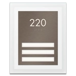 Unit Numbers with Insert - 3 slot