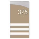 Unit Numbers with Insert - 3 slot