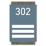 Unit Numbers with Insert - 3 slot