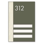 Unit Numbers with Insert - 3 slot