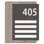 Unit Numbers with Insert - 4 slot