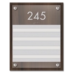 Unit Numbers with Insert - 4 slot