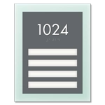 Unit Numbers with Insert - 4 slot
