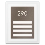 Unit Numbers with Insert - 4 slot