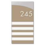 Unit Numbers with Insert - 4 slot