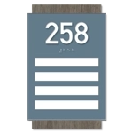Unit Numbers with Insert - 4 slot