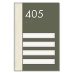 Unit Numbers with Insert - 4 slot