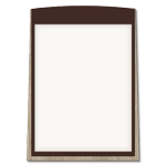 Vertical Message / Evac Holder for 11" x 8.5" Paper