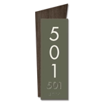 Vertical Room Number Sign