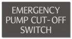 Virginia Emergency Pump Cut-Off Switch Sign
